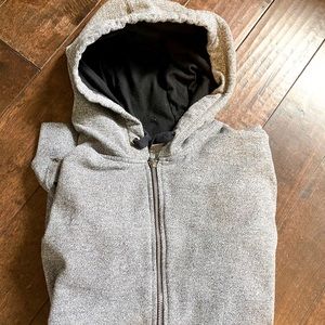 Foot Locker grey training full-zip hoodie
